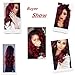 Seelaak 1B 99J Ombre Brazilian Body Wave Hair 3 Bundles, 10A Grade Burgundy Dark Red Bodywave Weave Human Hair Extensions 100g/pcs, 100% Unprocessed Hair (10