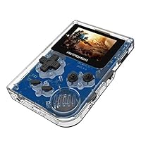 Basde LDK Game Handheld Gaming Console, Handheld Game Console 3 Inch 36 Games Retro FC Game Player Classic Game Console, Home Travel Portable Gaming System Childrens Tiny (Clear)