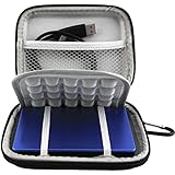 Lacdo EVA Shockproof Carrying Travel Case for 2.5-Inch Portable External Hard Drive, GPS Camera and External Battery Pack