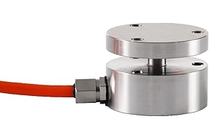 QILICHUANGAN Mini Load Cell Sensor Tension and Compression Force Weight Pressure Sensor,Bellows Type for Scale,Accuracy 0.2% Diameter φ25 mm for Small Space Range (0-20KG)