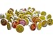 Fanci 100 Pcs Cute Colorful Smiley Face Thumbtack Cretive Office Stationery School Pushpin Round Head Doornail Deco Tack Drawing Pin Drum Nail