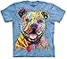The Mountain Men's Beware of Pit Bulls T-Shirt, Blue, XL