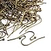 Antique Bronze Solid Brass French Hook Earring Wires Findings for Jewelry Making- Lead & Nickel Free Hypo-Allergenic (21 Gauge, 22mm)