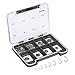 Goture 120PCS Fly Barb Fishing Hooks with Magnetic Components Box – High Carbon Steel Fly Tying Fishing Hooks Kit