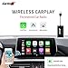 Carlinkit Wireless Carplay Dongle USB Adapter Only for Car with Android Head Unit Navigation Player, add Function Carplay/Android Auto/Mirror Screen/Support iOS13 Split Screen Bluetooth Multi-Window…