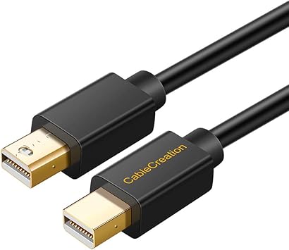 Etc 3m Black Mini Dp Surface Pro 2 3 4 5 6 Cablecreation 10ft Mini Displayport To Displayport 4k 60hz Cable To Dp Adapter Male To Male Gold Plated Cord Compatible With Macbook Imac Thunderbolt 2