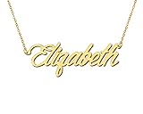 Aoloshow Elizabeth Name Necklace Stainless Steel