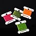 Zehhe White Plastic Floss Bobbins Embroidery Thread Cards Cross Stitch Bobbin Thread Organizer