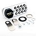 FJM Security Products 7910-K10-HRH-WHT Combi Cam E Electronic Cabinet Lock, White
