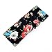 Ever Fairy 4 Pack Women's Elastic Flower Printed Turban Headwrap Knotted Soft Twisted Headband