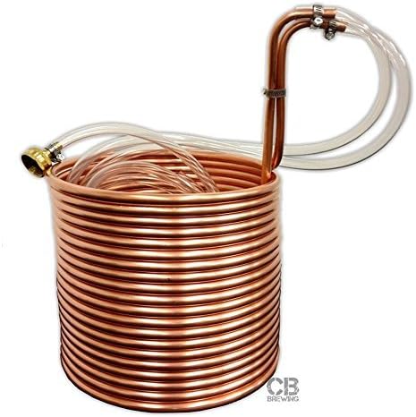 Copper Immersion Wort Chiller, 50ft x 3/8in by Coldbreak Brewing