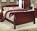 Coaster Coaster Louis Philippe King Size Sleigh Panel Bed in Cherry