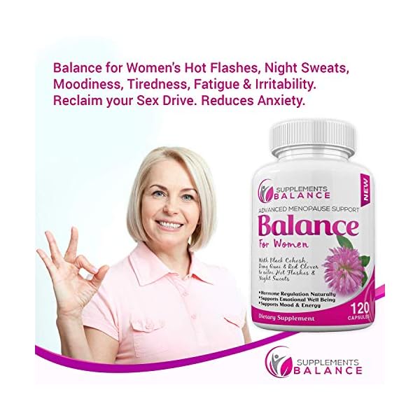 Hormone Balance & Menopause Relief for Women 120 Capsules 2 Months of