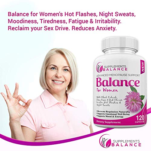 Hormone Balance & Menopause Relief for Women 120 Capsules 2 Months of