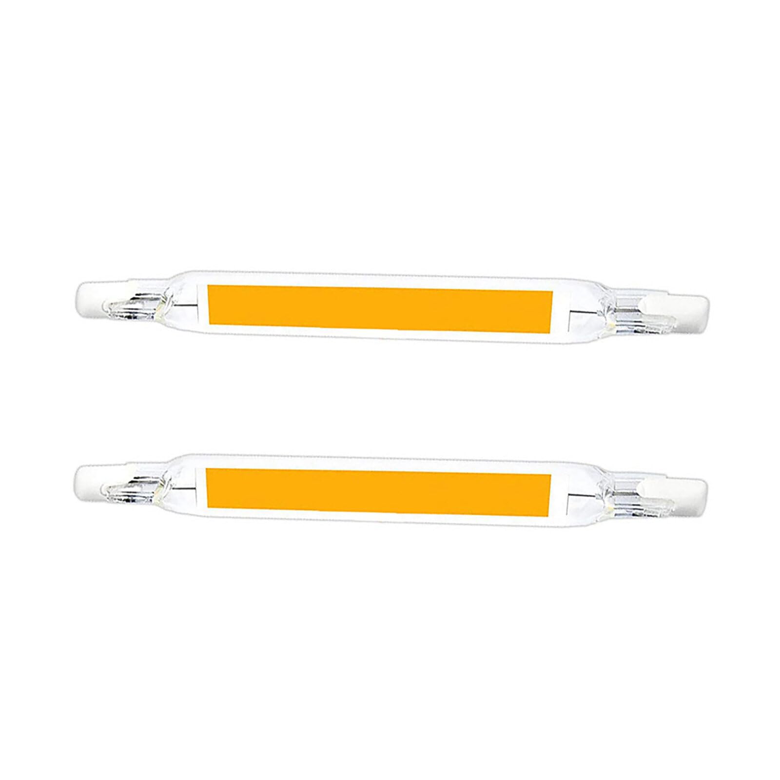Viitech 2 Pack R7S LED Bulb, 118MM 10W Warm White 2700K COB Non-Dimmable LED Light Bulb Linear Light Bulb, LEDs Halogen Bulbs Replacement Energy Saving for Ceiling Floodlight Lamp Wall Lamp