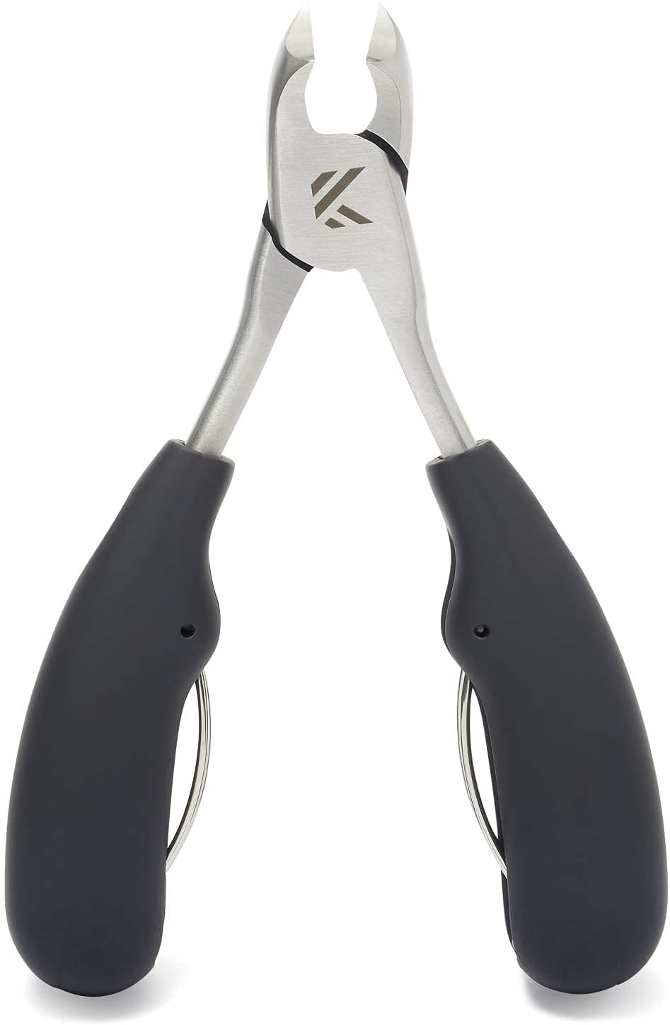 KLIPP Toe Nail Clippers for Thick Nails – Toenail Clippers Ingrown and Cuticle Nipper Trimmer Made of Rustproof Stainless Steel with Short Curved Blades, Ergonomic TPU Grips and Dual Spring Mechanism