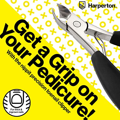 Harperton Podiatrist Toenail Clippers, HeavyDuty Grooming Tool, Precision Nail Clipper For