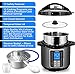 Mueller UltraPot 6Q Pressure Cooker Instant Crock 10 in 1 Pot with German ThermaV Tech, Cook 2 Dishes at Once, BONUS Tempered Glass Lid incl, Saute, Steamer, Slow, Rice, Yogurt, Maker, Sterilizer