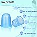 Elmatory Upgraded Medical grade silicone Anti Cellulite Vacuum Cup 2pcs Cupping Therapy Set Body Massage cups - 2 sizes cups (1 large + 1 medium)