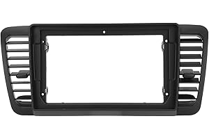 Torvex Fascia, 9 Inch Dash Kit Radio Bezel Compatible with Subaru Outback Legacy 2004-2009 Center Console Stereo Install Fram