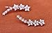 Silver Plated CZ Crystal Star Ear Vine Climbers Sweep up Ear Cuffs Hook Earrings 1 Pair