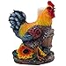 Farm Rooster and Old Fashioned Water Pail Toothpick Holder Set Figurine in Country Kitchen or Bar Chicken Decor, Sculptures and Statuettes and Rustic Gifts for Farmers