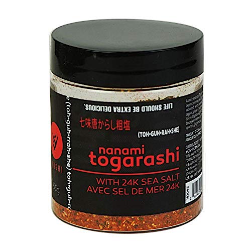 YOSHI Shichimi/Nanami 7Spice Togarashi Dry Chili Blend Seasoning With Sea Salt, 55g (1.94oz