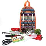 8 Piece Portable Camping Kitchen Utensils Set Outdoor Hiking Backpack Bbq Cooking Kitchenware Cookware Cutting Board, Rice Paddle, Tongs, Scissors, Knife