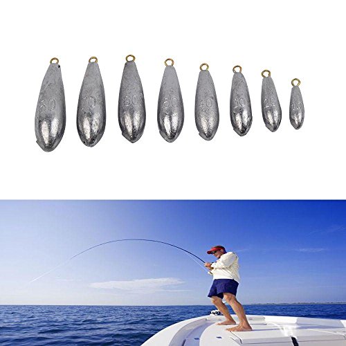 Amapower New Weights Durable Copper Water Droplets Line Sinkers Fishing Lead Fall