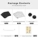 LANGRIA 16-Cube DIY Shoe Rack, Storage Drawer Unit Multi Use Modular Organizer Plastic Cabinet with Doors, Black and White Curly Pattern