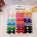 Baby Hair Clips and Bows 2 Inch Fully Lined Tiny Barrettes for Baby Girls Toddler Infants and Kids