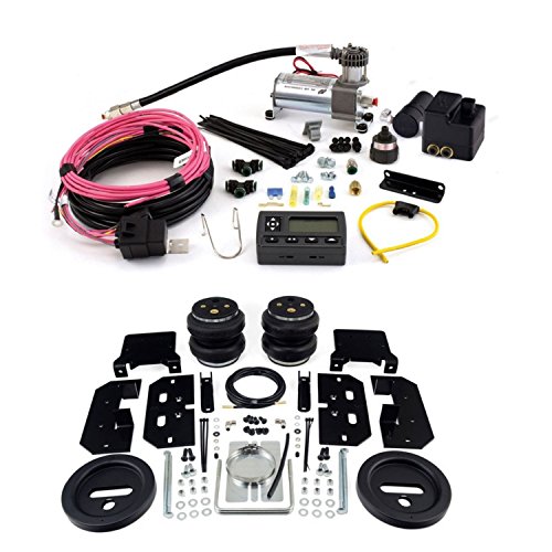 Air Lift 57595/72000 Rear Set of Load Lifter 7500XL Series Air Springs w/Wireless AIR Dual Path On-Board Air Compressor System Bundle for Dodge Ram 1500
