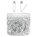 Pllieay 504 Pieces Safety Pins Child Safety Pin Baby Safety Pins for Fabric Diapers, Garment Repair and Quilting, Size 2 (1.5 x 0.2 Inches)