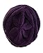 NYFASHION101 Oversized Baggy Slouchy Thick Winter Beanie Hat, Dark Purple