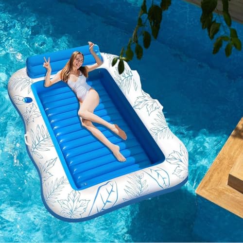 SLEEPHEAD® Adjustable Pool Floats - PVC Sunbathing Floating Pad, Inflatable Sunbathing Bed Lounge | Pool Lounger for Summer Party Beach Lake River Outdoor Backyard Yard Deck Home