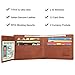 RFID Blocking Cowhide Leather Wallet for Men with 2 ID Windows(California Desert)