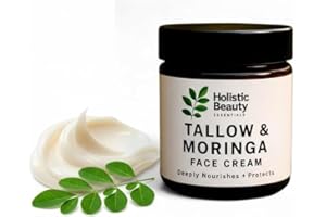 Tallow & Moringa Face Cream | High in Collagen + Antioxidants | Deeply Moisturizes | Made in Canada | 100% Natural Ingredient