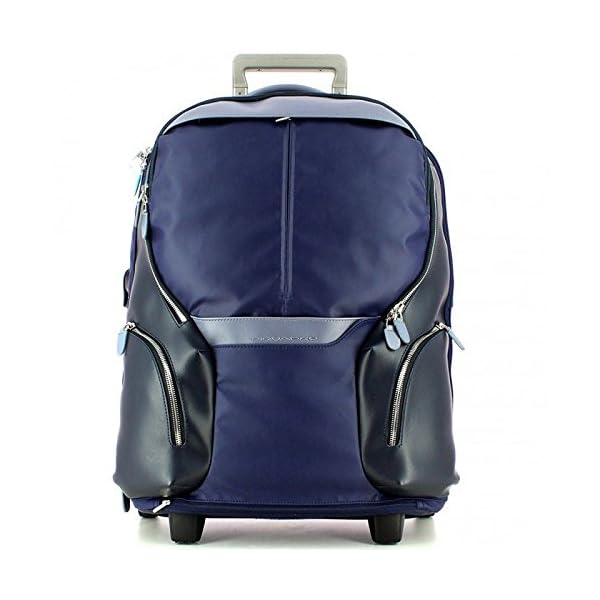 Piquadro Coleos Trolley, Sintetico, Blu, 42 Litri, 53 cm – TravelKit