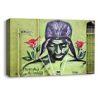 Canvas Wall Art Creative Graffiti Canvas Prints Home Artwork Decoration for Living Room Bedroom - 12x18 inches