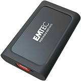 EMTEC X210 Elite 128GB USB-C 3.2 Gen2 External SSD - 3D NAND - Black view 2