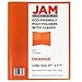 JAM Paper Plastic Eco Two Pocket Presentation Folder with Clasps - Orange - 6/pack