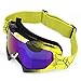 JAMIEWIN ATV Goggles Dirt Bike Motorcycle Glasses Off Road Mx Eyewear for Men Women Adults Youth (Yellow)