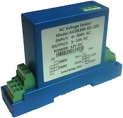 Loulensy AC Voltage Transducer Voltage Sensor Transmitter Transformer Input 0-350V AC Output 0-5V DC