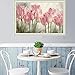 eGoodn 5D Diamond Art Kits for Adults Flowers Diamond Painting for Adult Paint by Number Kit, 23.6 by 15.8 inches / 60x40 cm Pink Tulips Diamond Painting Kits DIY Arts Craft