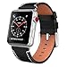 SWEES Leather Band Compatible for iWatch 42mm 44mm, Genuine Leather Replacement Wristband Strap Compatible iWatch Series 5, Series 4, Series 3, Series 2, Series 1, Sports & Edition Men