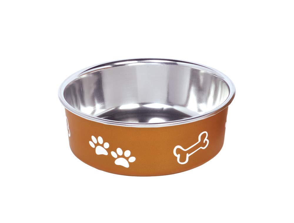 Nobby Fusion Stainless Steel Bowl Non-Slip Copper 13 cm 0.5 Litres