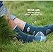 innotree 3 Pack Men's Merino Wool Hiking Socks, Full Cushioned Hiking Walking Socks Moisture Wicking Quarter Crew Socks