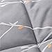 Bedsure Tree Branch Floral Comforter King Size Grey Down Alternative Comforter Microfiber Duvet 3 Pieces (1 Comforter + 2 Pillow Shams)