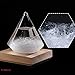 FlyWallD Christmas Gift Weather Predictor Storm Glass Bottle Diamond Creative Stylish Weather Station Forecaster Barometer, Desktop Decoration Crafts Christmas Gift of Choice (Water Droplet+Base)...