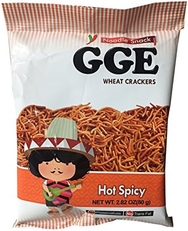 GGE Noodle Snack 2.82 oz per Pack (2 Pack) (Hot Spicy)